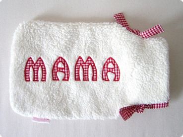 Wärmflasche mit Namen, Modell "Mama"